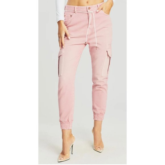SER.O.YA Veronica Jean Joggers in Vintage Blush Pink - Picture 1 of 7
